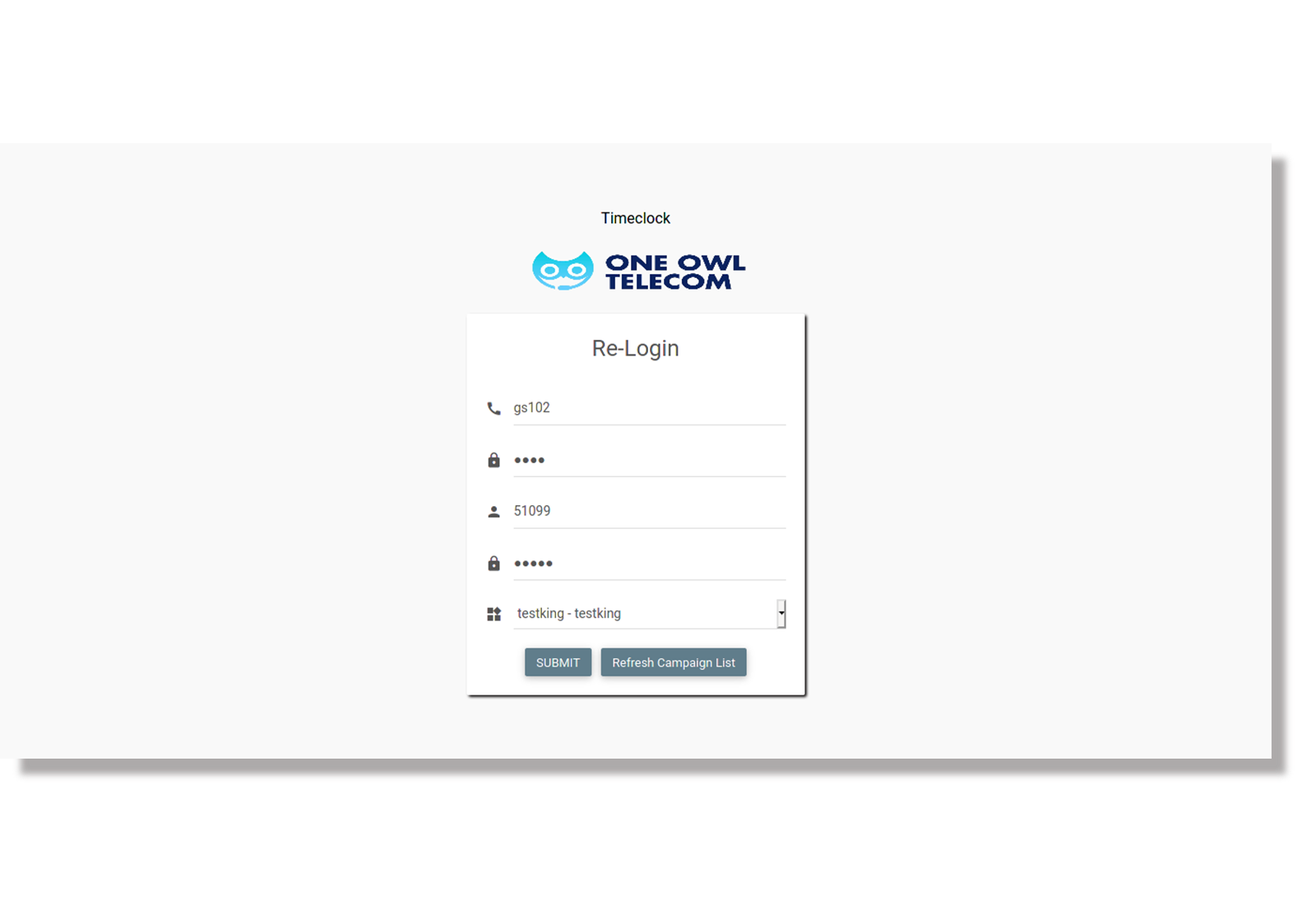 Agent-web-client-Re-Login