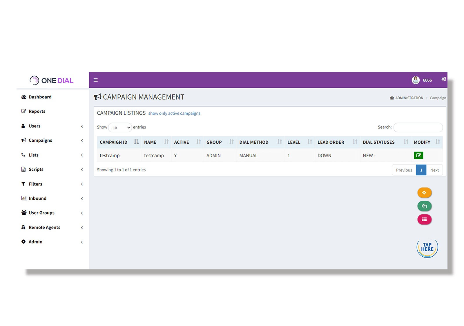 Dialer-Campaign-List