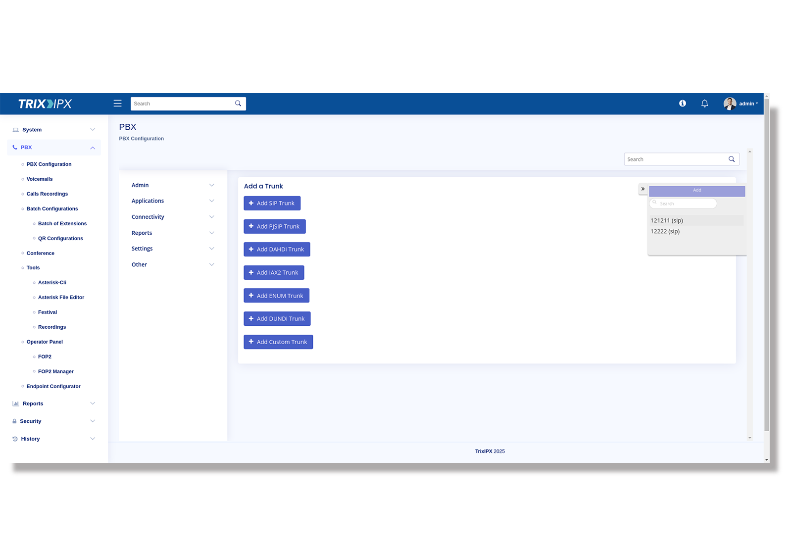PBX-configuration