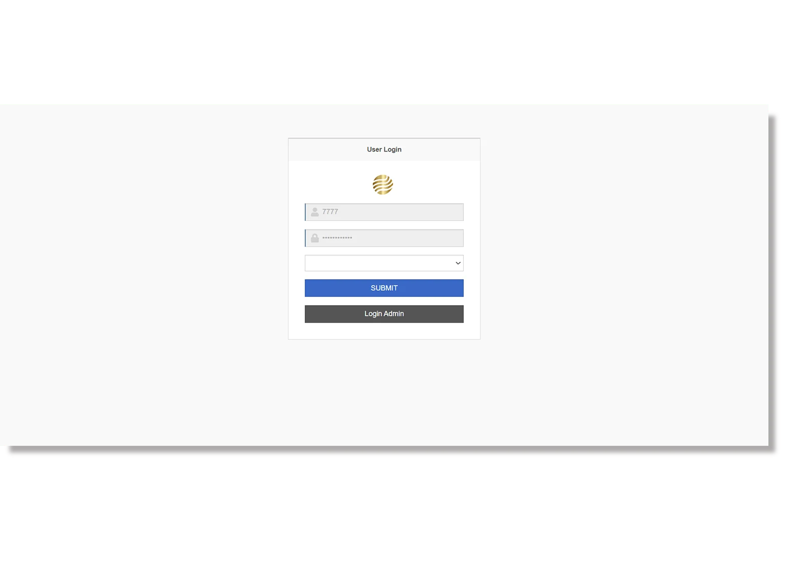admin login