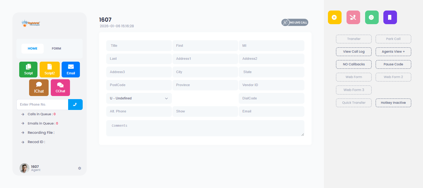 Agent dashboard 3